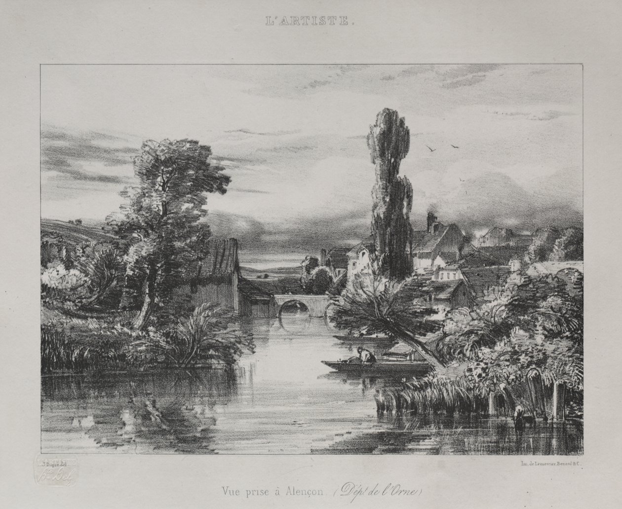 Kilátás Alençon közelében alkotó: Jules Dupré