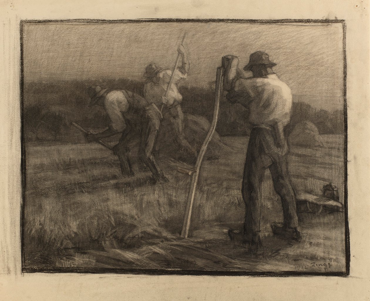 Szüreti jelenet alkotó: Jules Emile Zingg