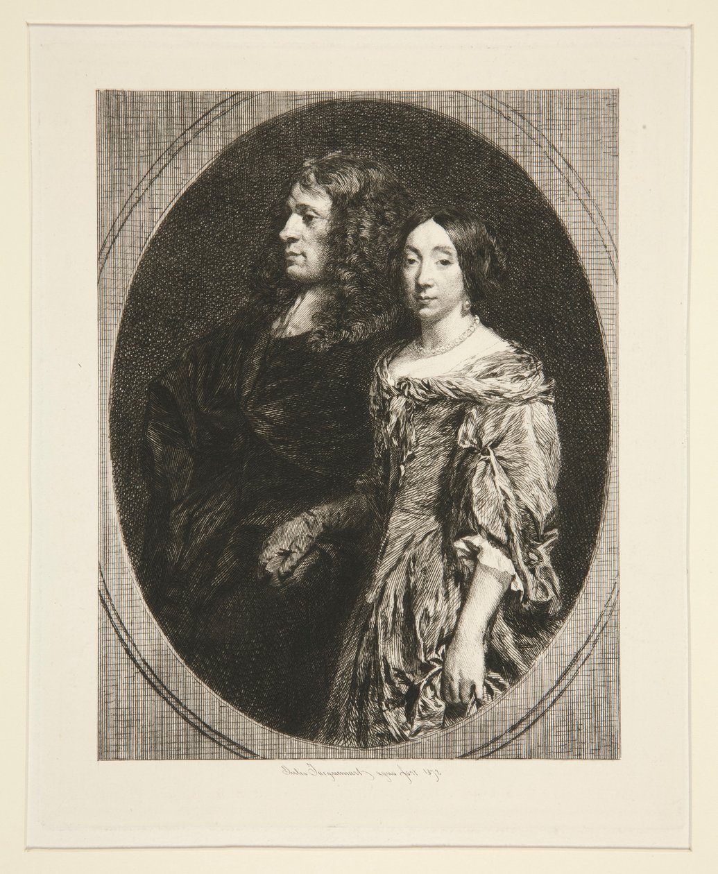 Burgomaster és felesége alkotó: Jules Ferdinand Jacquemart