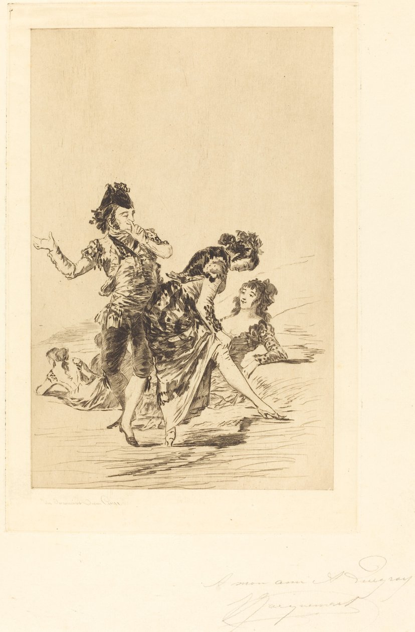 Spanyol jelenet alkotó: Jules Ferdinand Jacquemart after Francisco de Goya