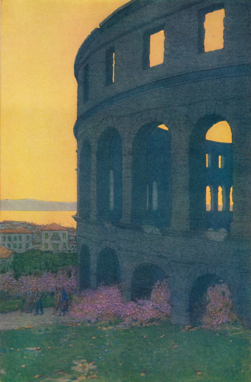 A római amfiteátrum Polában, 1913 alkotó: Jules Guerin