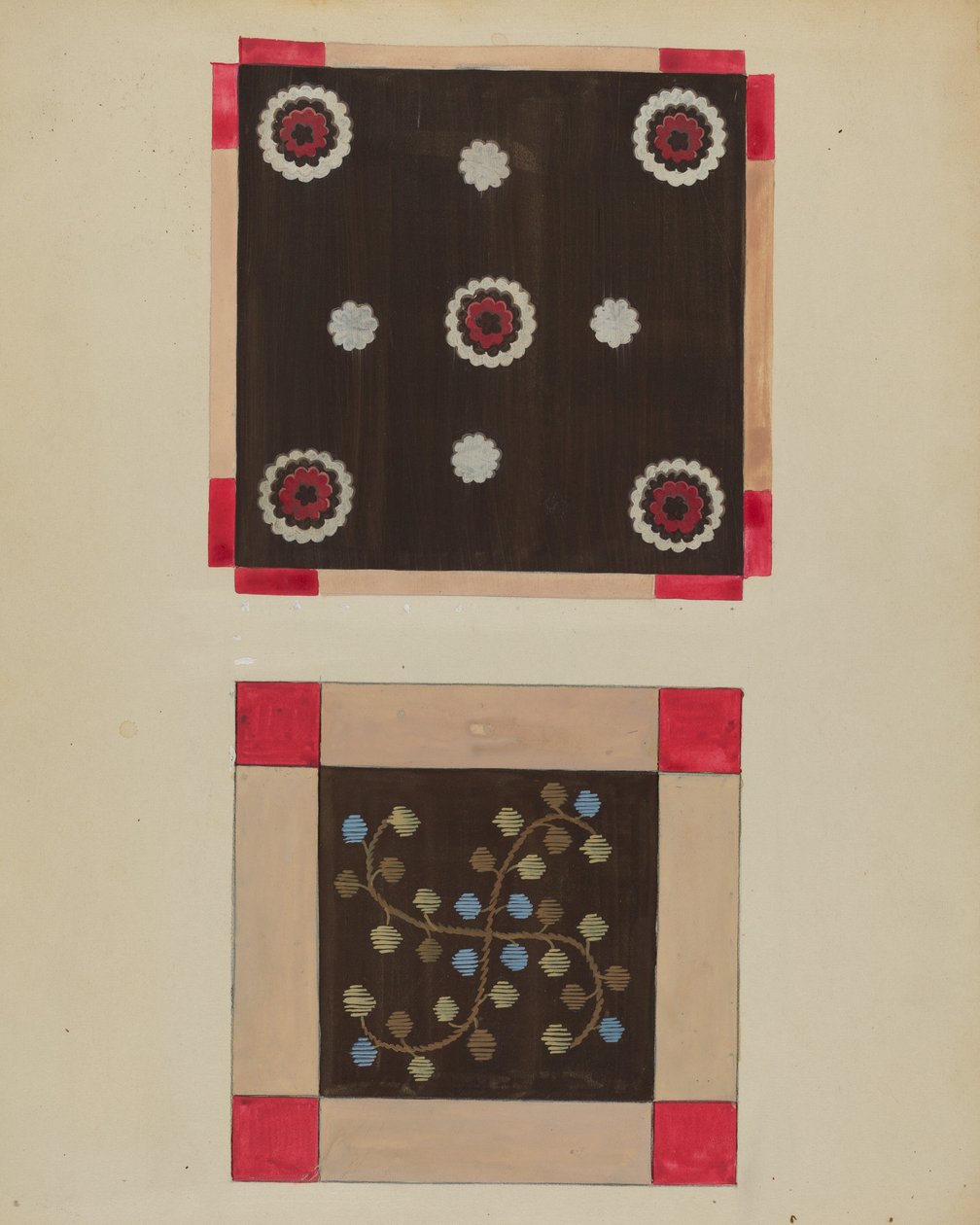 Gombszőnyeg, c. 1936. alkotó: Jules Lefevere