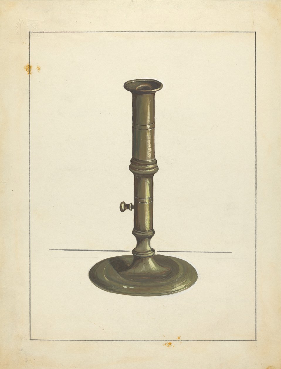 Gyertyatartó, c. 1939. alkotó: Jules Lefevere