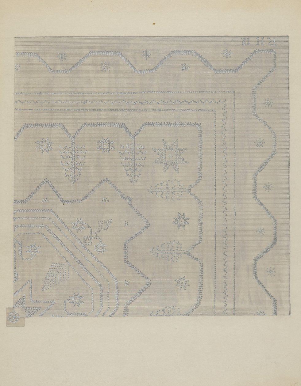 Candlewick Coverlet Woven, c. 1936. alkotó: Jules Lefevere