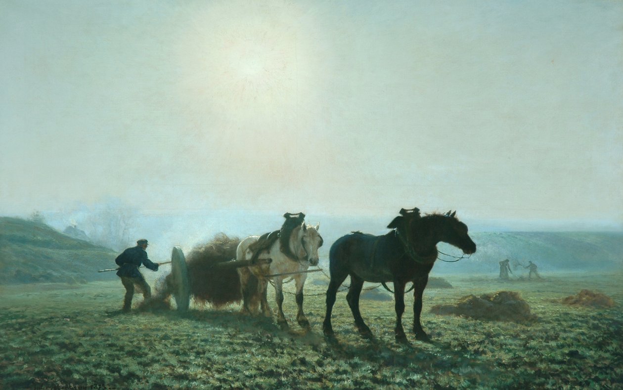 Lovak a mezőn, 1873 alkotó: Jules Leon Montigny