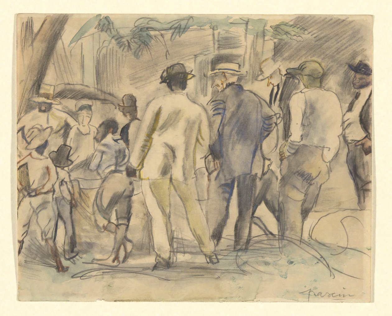 Tömeg, Charleston alkotó: Jules Pascin