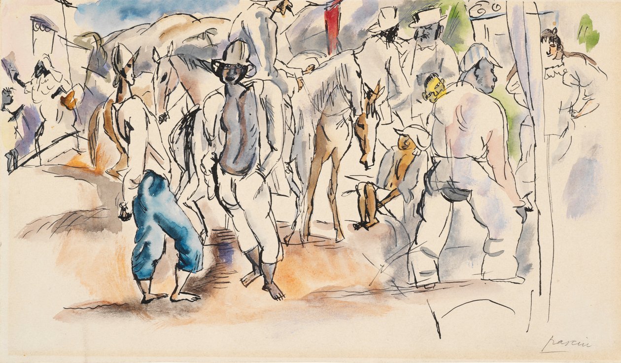 Figurák és lovak alkotó: Jules Pascin