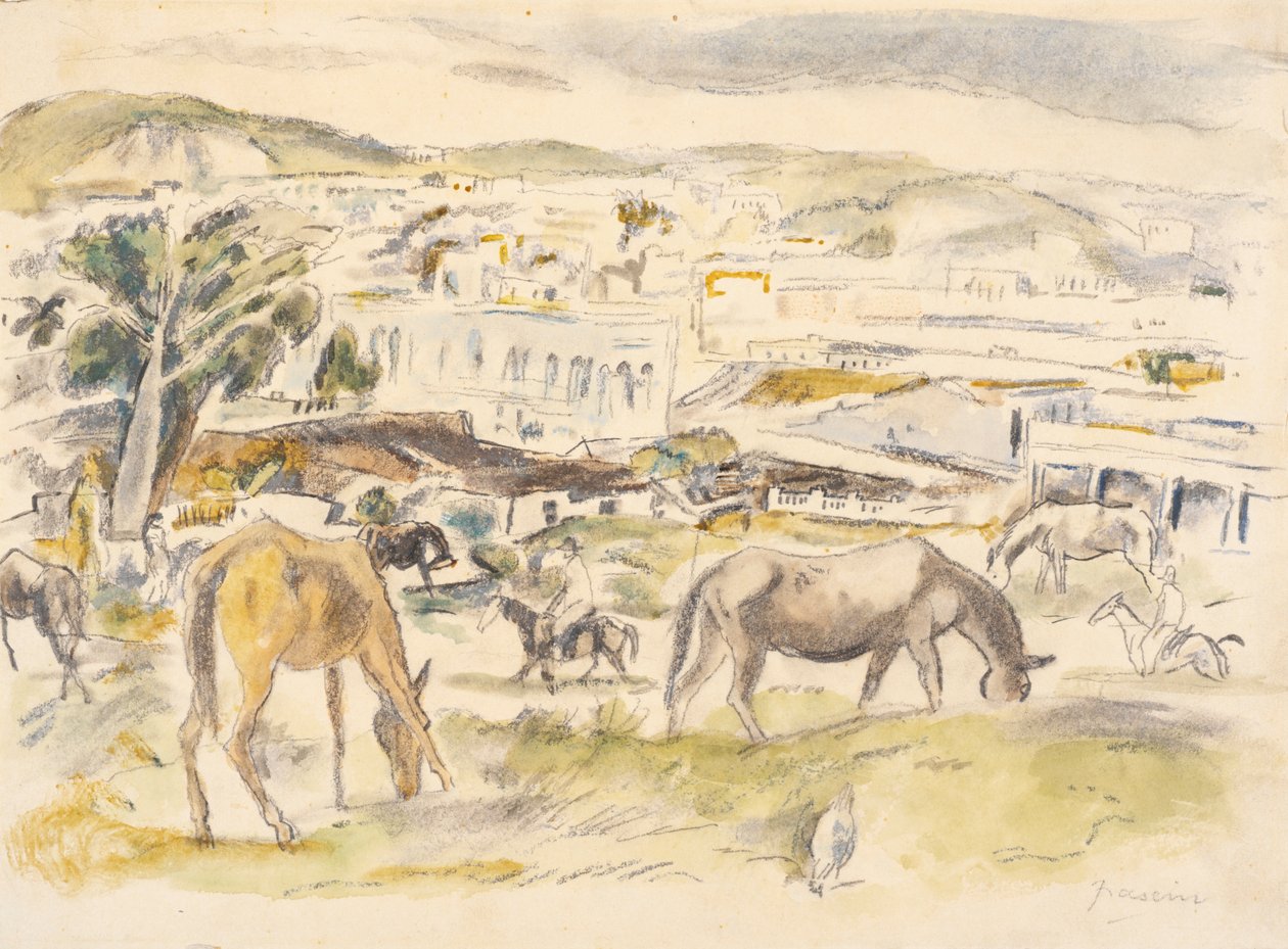 Lovak a tájban alkotó: Jules Pascin