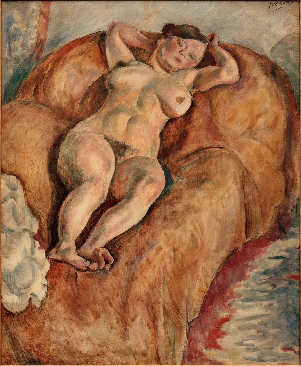 Fekvő női akt alkotó: Jules Pascin