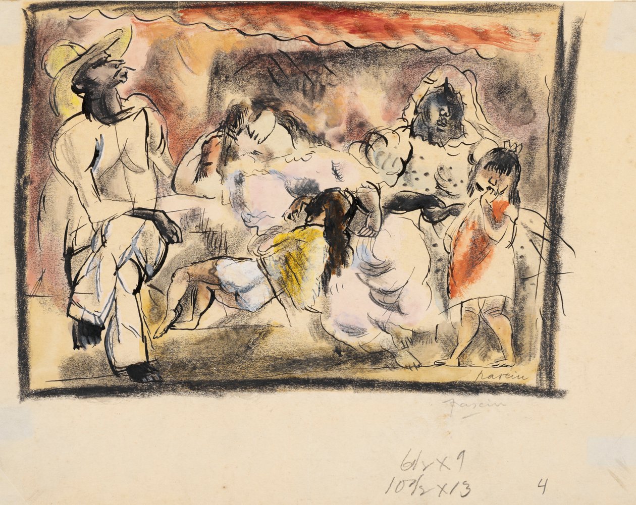 Férfi, két nő, két gyerek alkotó: Jules Pascin