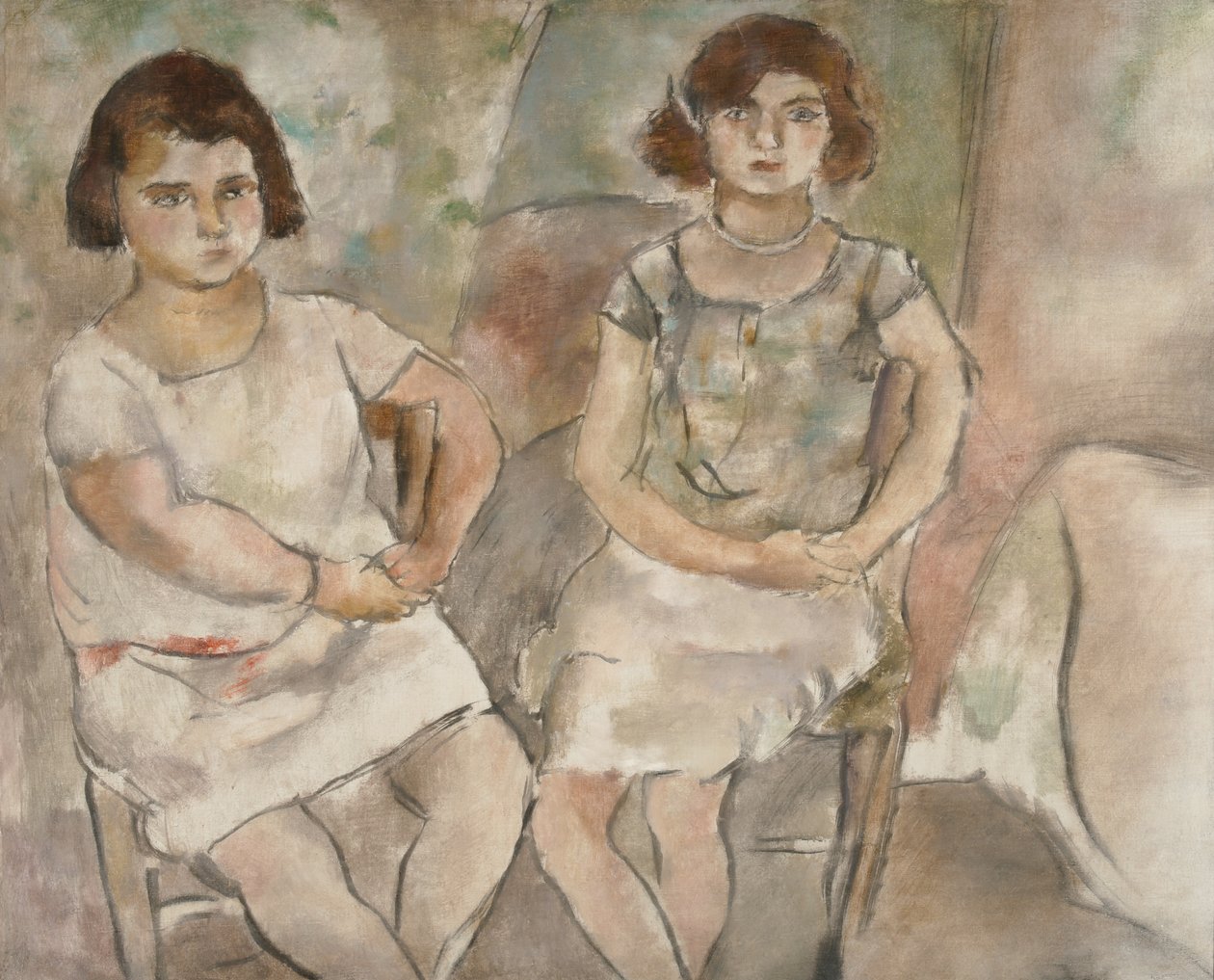 Rosette és Nana, 1925 alkotó: Jules Pascin