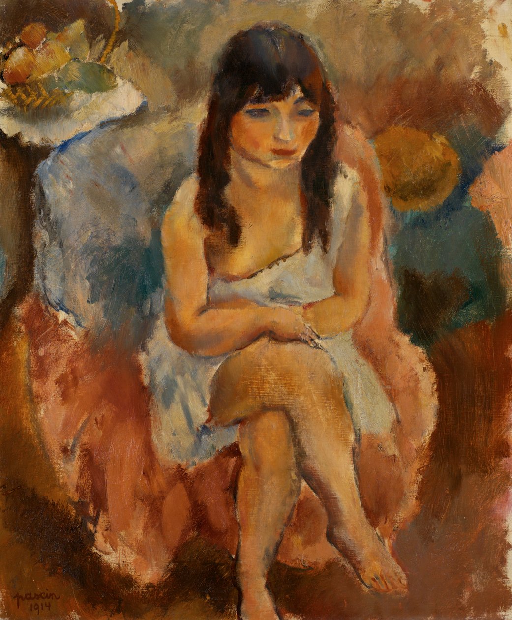 Ülő ábra alkotó: Jules Pascin