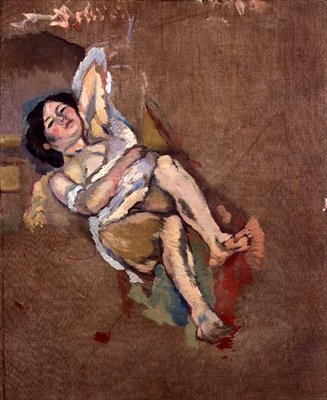 The Limousin Woman, 1908 körül (olaj, vászon) alkotó: Jules Pascin
