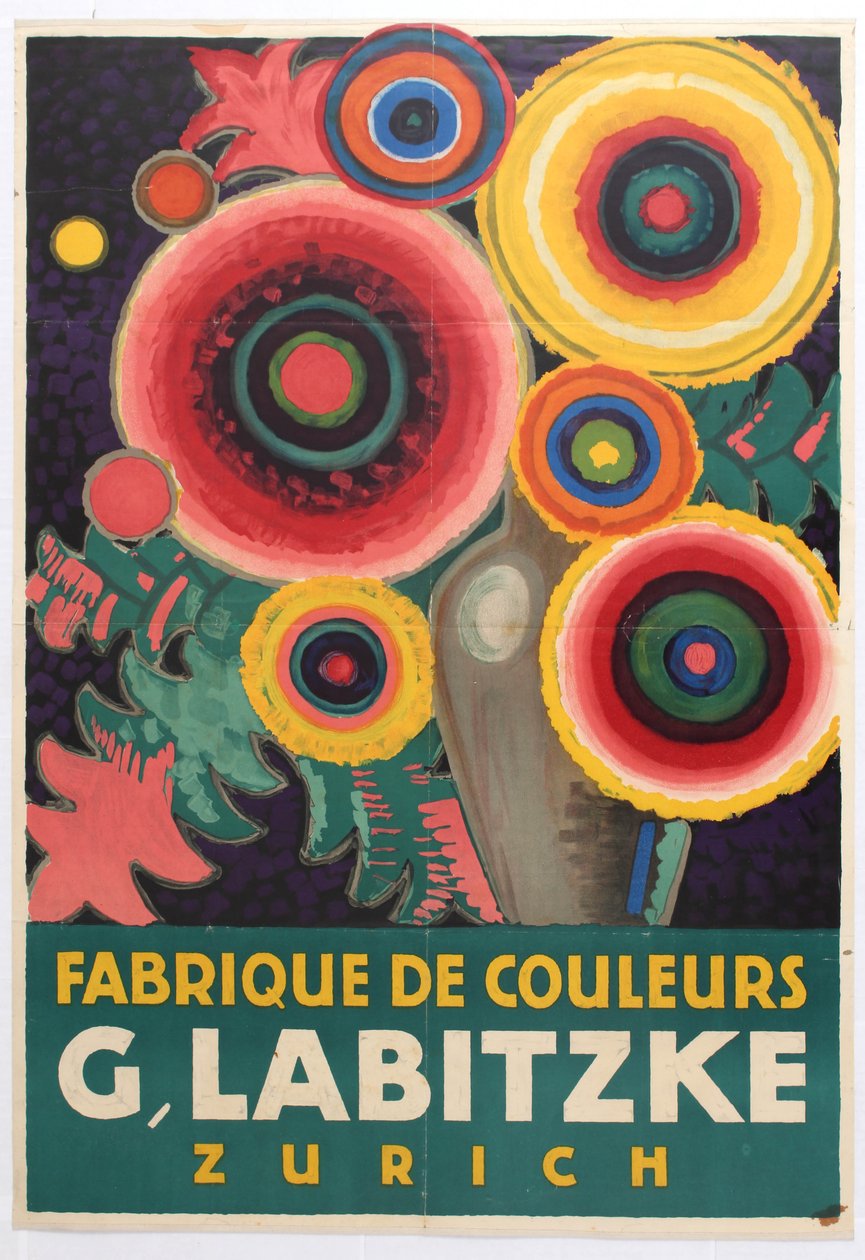Labitzke színes festékek Zürich, 1916. alkotó: Jules de Praetere