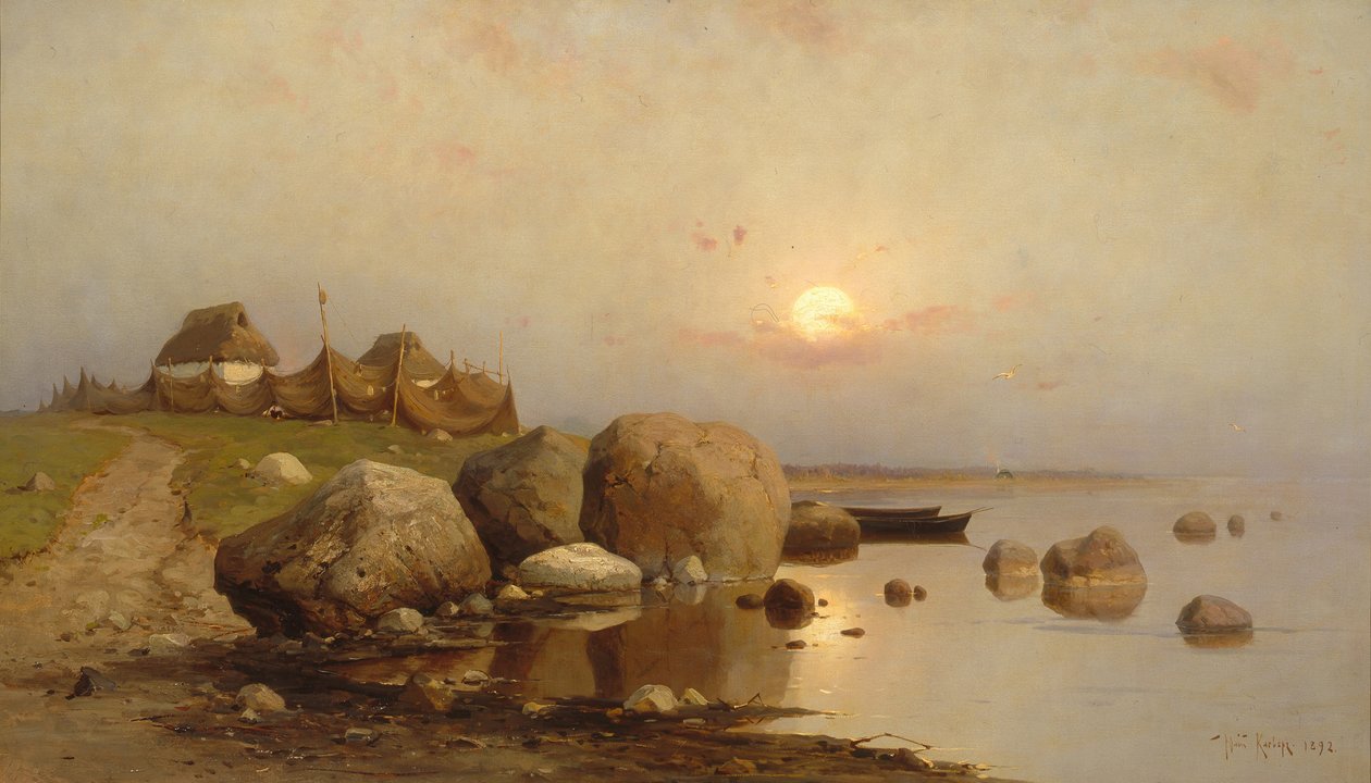 Halászfalu, 1892 alkotó: Juli Julievich Klever