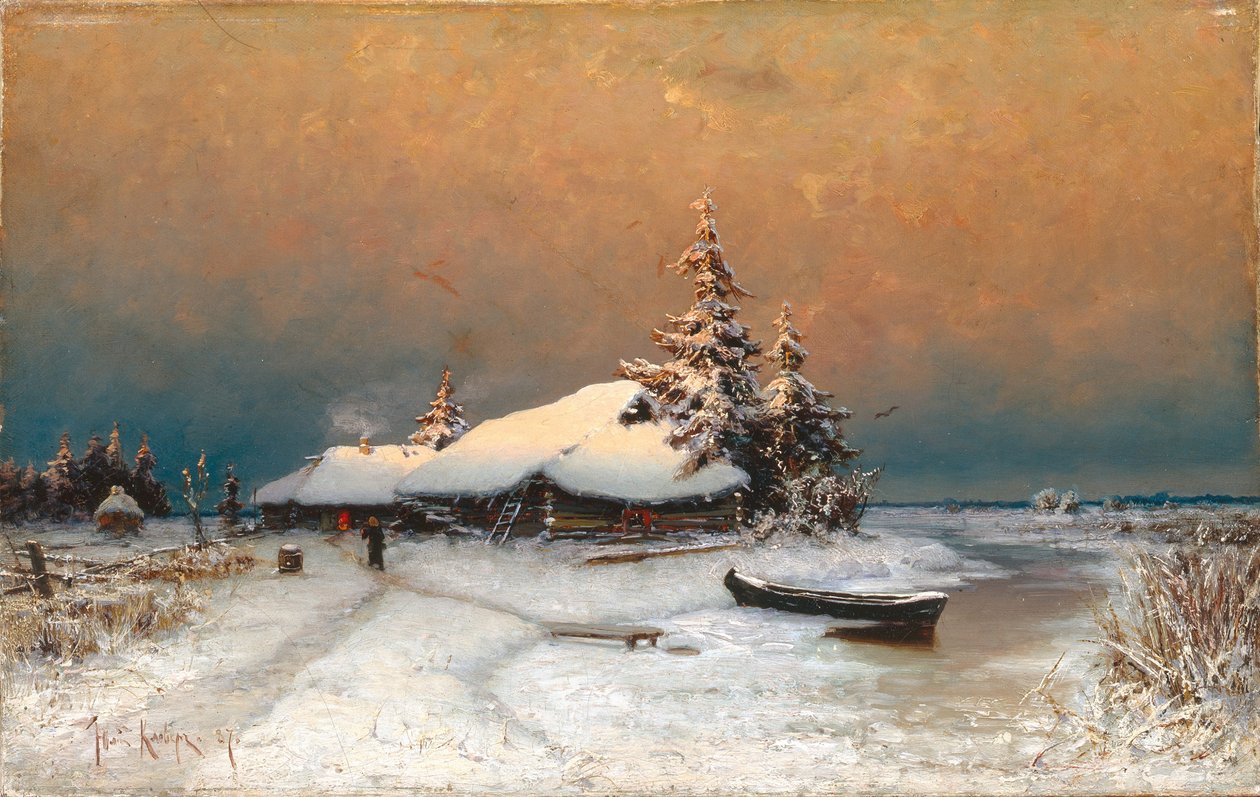 Téli naplemente, 1887 alkotó: Juli Julievich Klever
