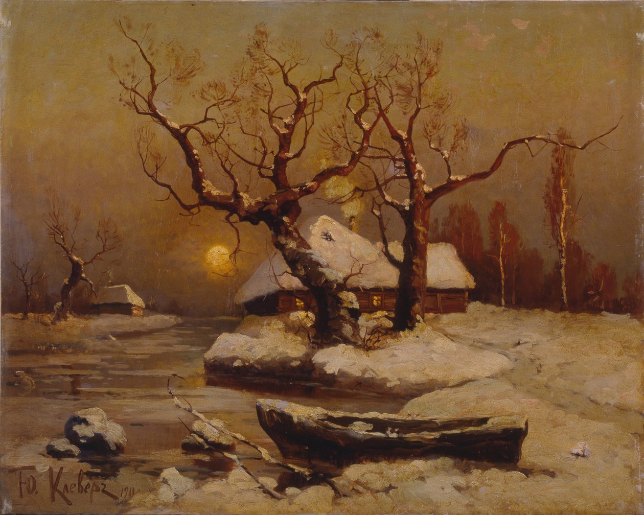Téli este, 1911 alkotó: Juli Julievich Klever