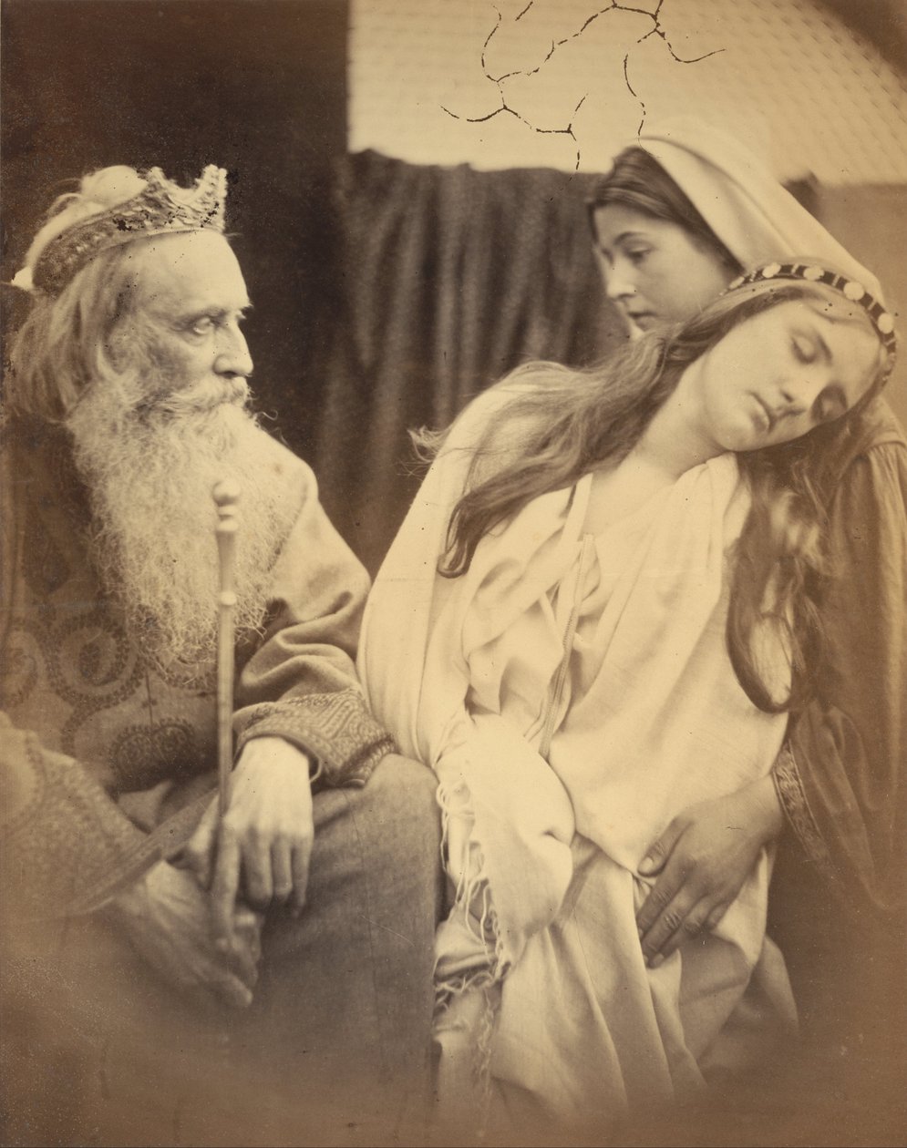 Eszter királyné Ahasvérus király előtt alkotó: Julia Margaret Cameron