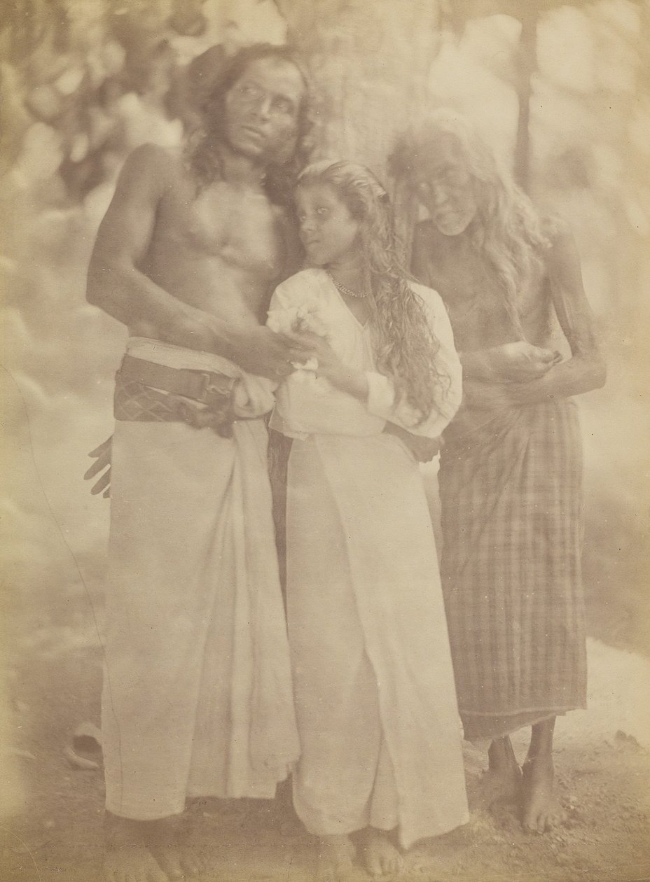 [Ceylonese Group by a Tree], 1878. alkotó: Julia Margaret Cameron