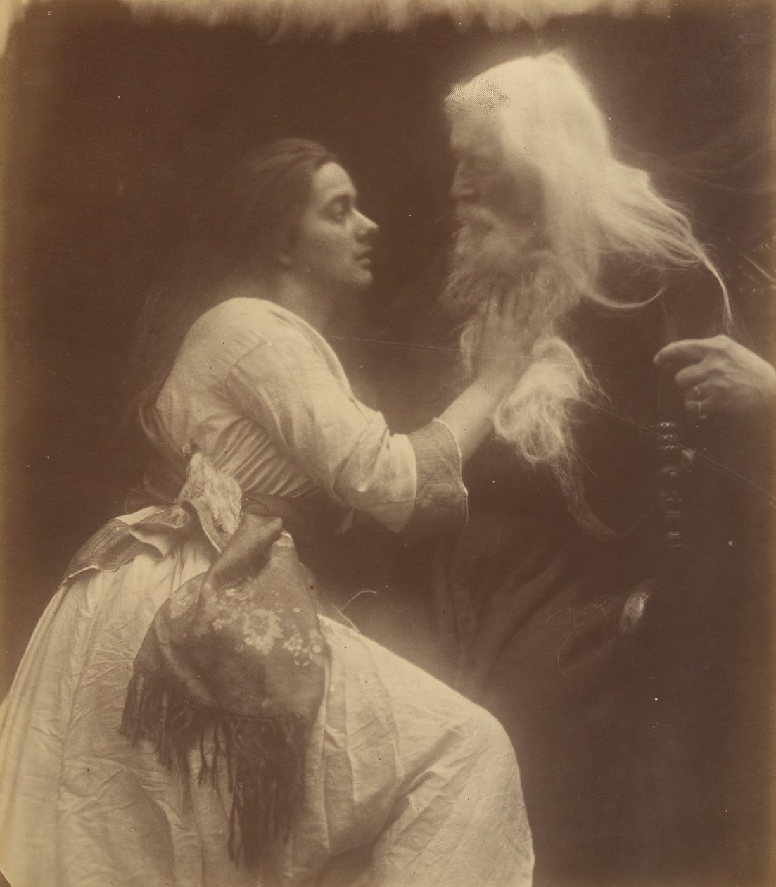 Vivien és Merlin, 1874. szeptember. alkotó: Julia Margaret Cameron