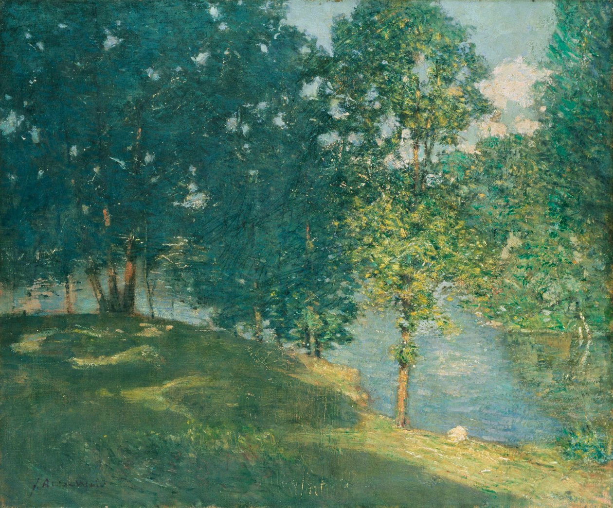 Délután a tónál alkotó: Julian Alden Weir