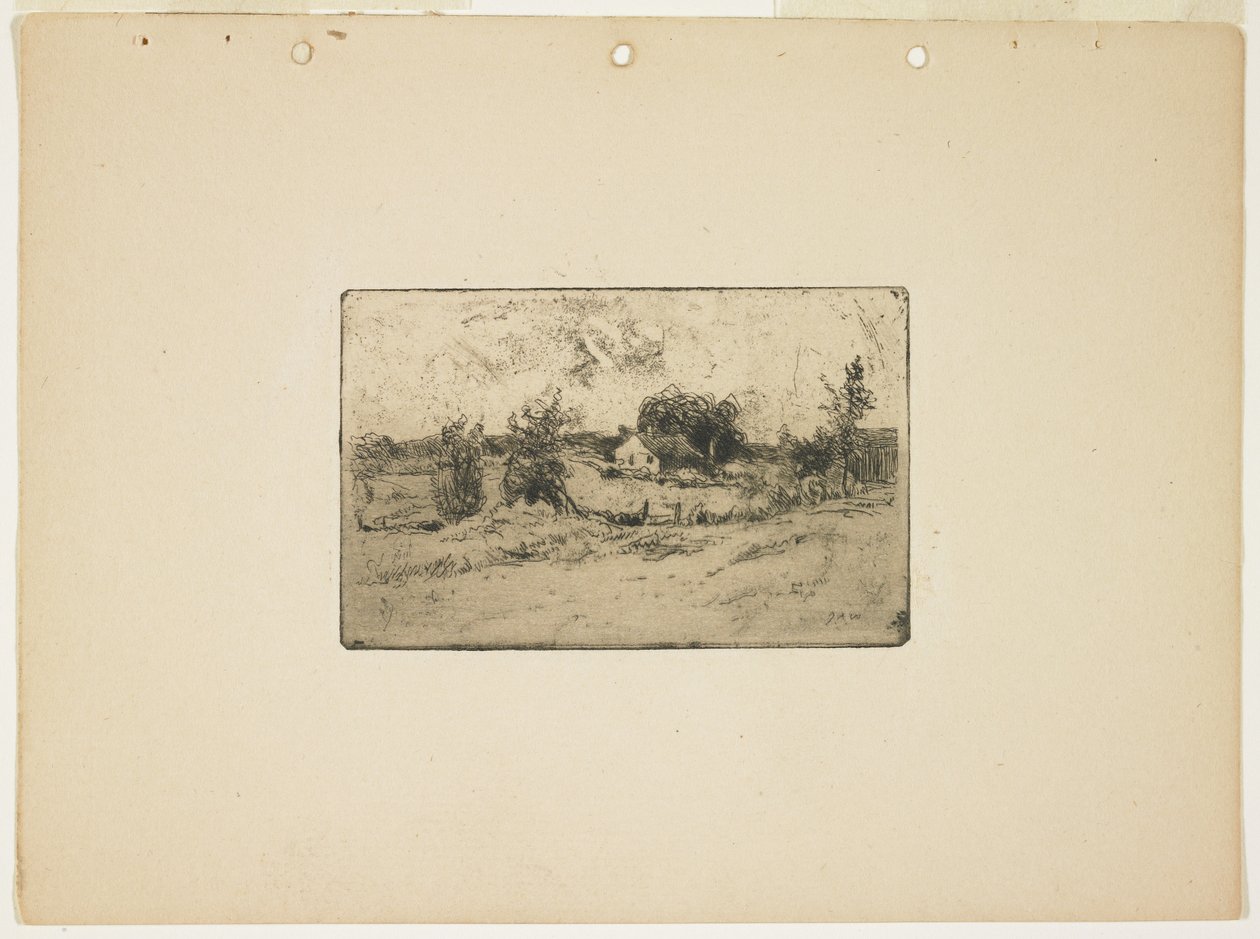A farm, 1889 alkotó: Julian Alden Weir