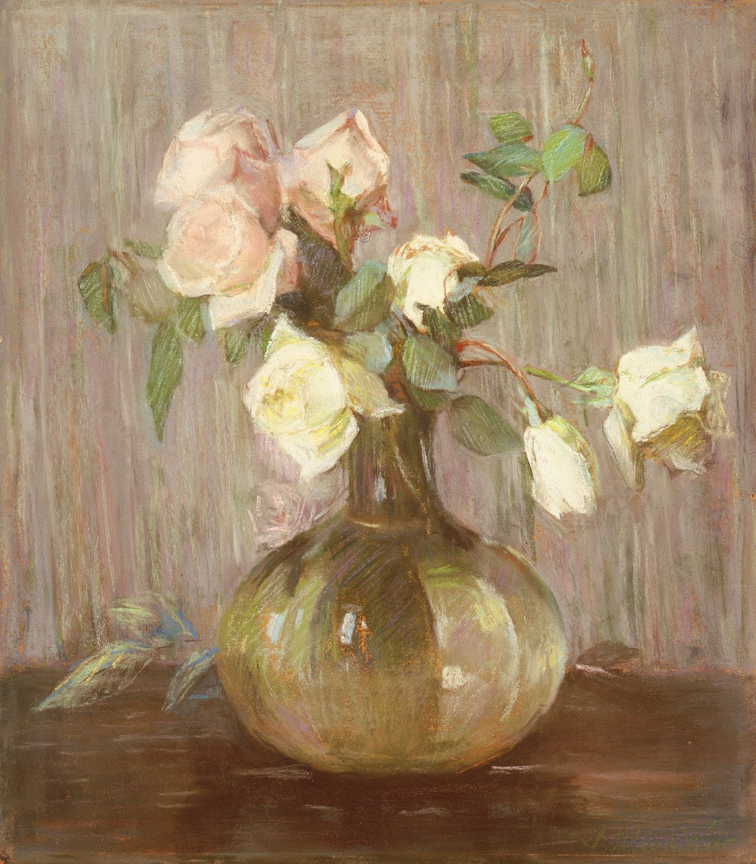Rózsaváza, 1880-as évek alkotó: Julian Alden Weir