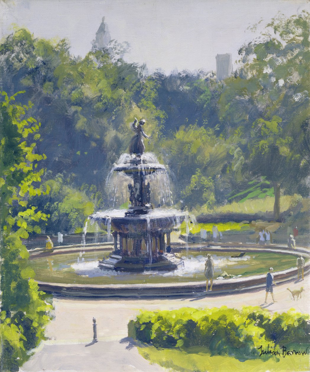 A Bethesda-kút, Central Park, 1996 alkotó: Julian Barrow