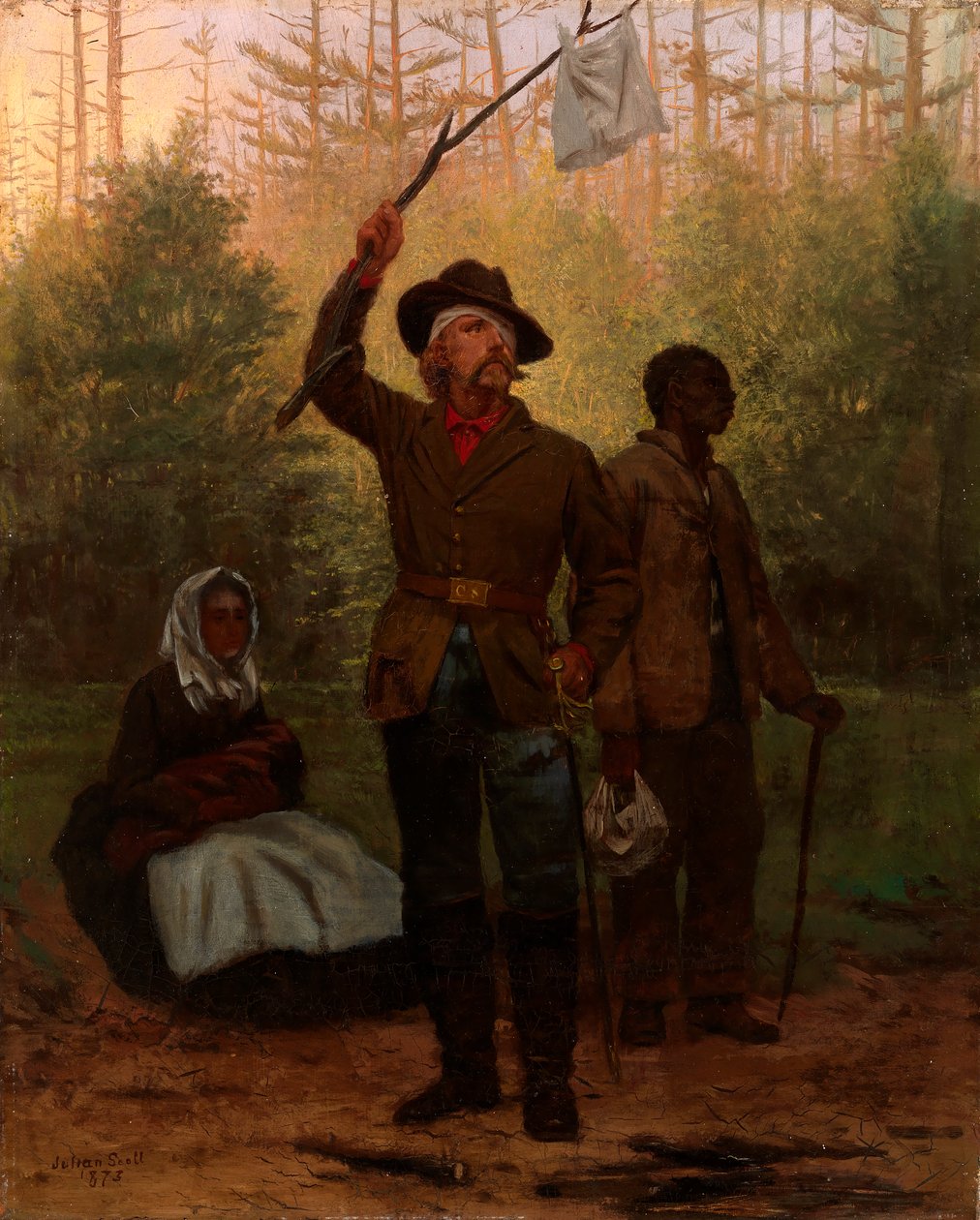 Egy konföderációs katona megadása, 1873. alkotó: Julian Scott