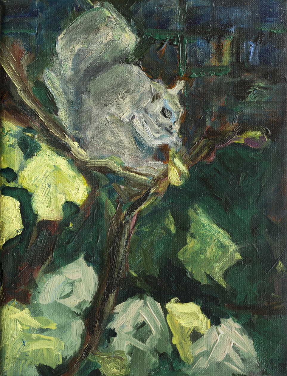 A Fügetolvaj, 2016, (olaj, vászon0 alkotó: Julie Held
