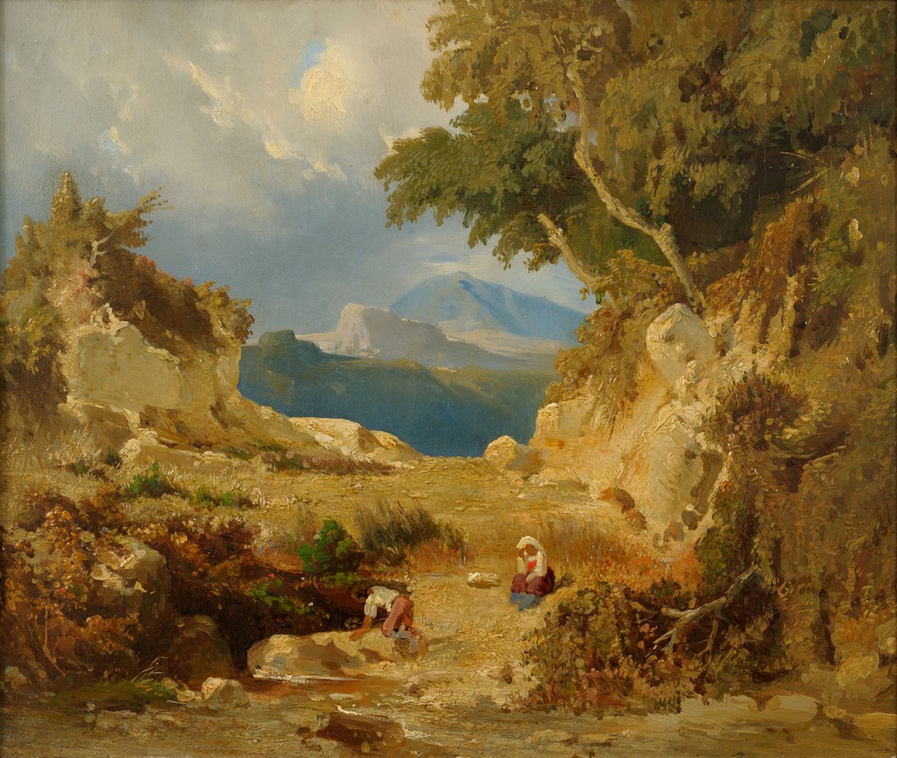 Olasz táj alkotó: Julie Wilhelmine Hagen Schwarz