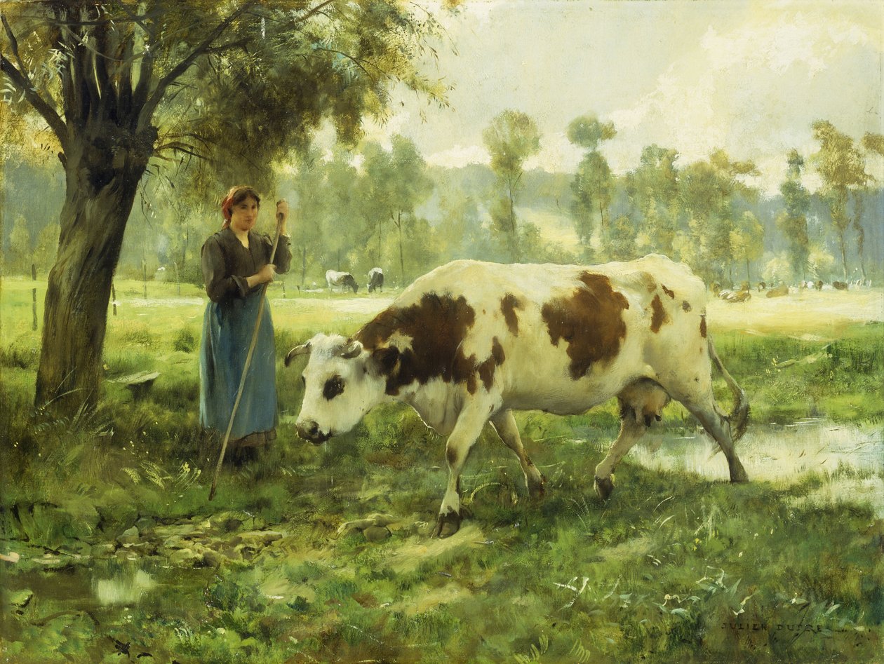 Tehenek a legelőn alkotó: Julien Dupre
