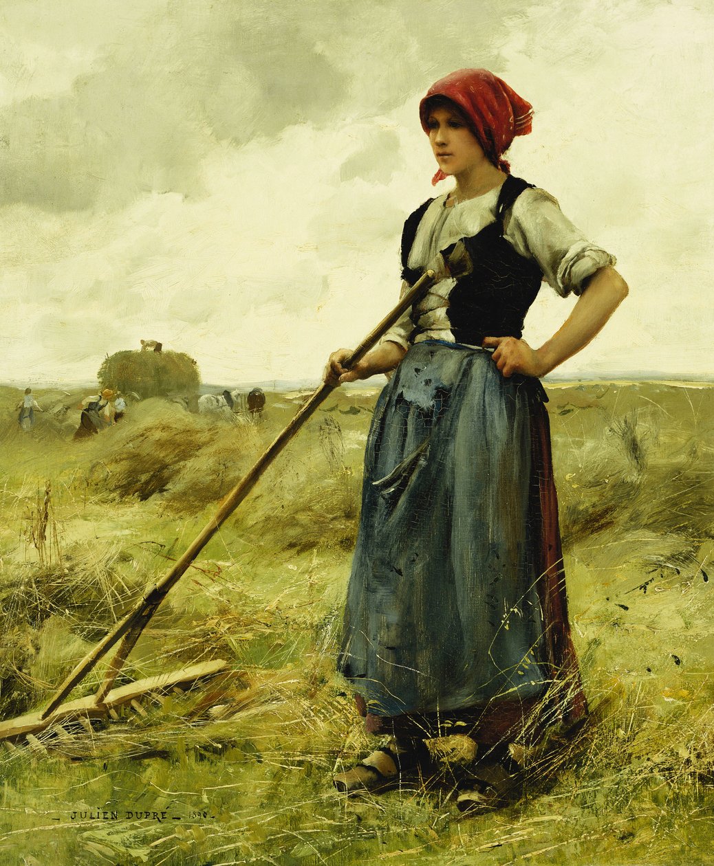 Betakarítás ideje, 1890 alkotó: Julien Dupre