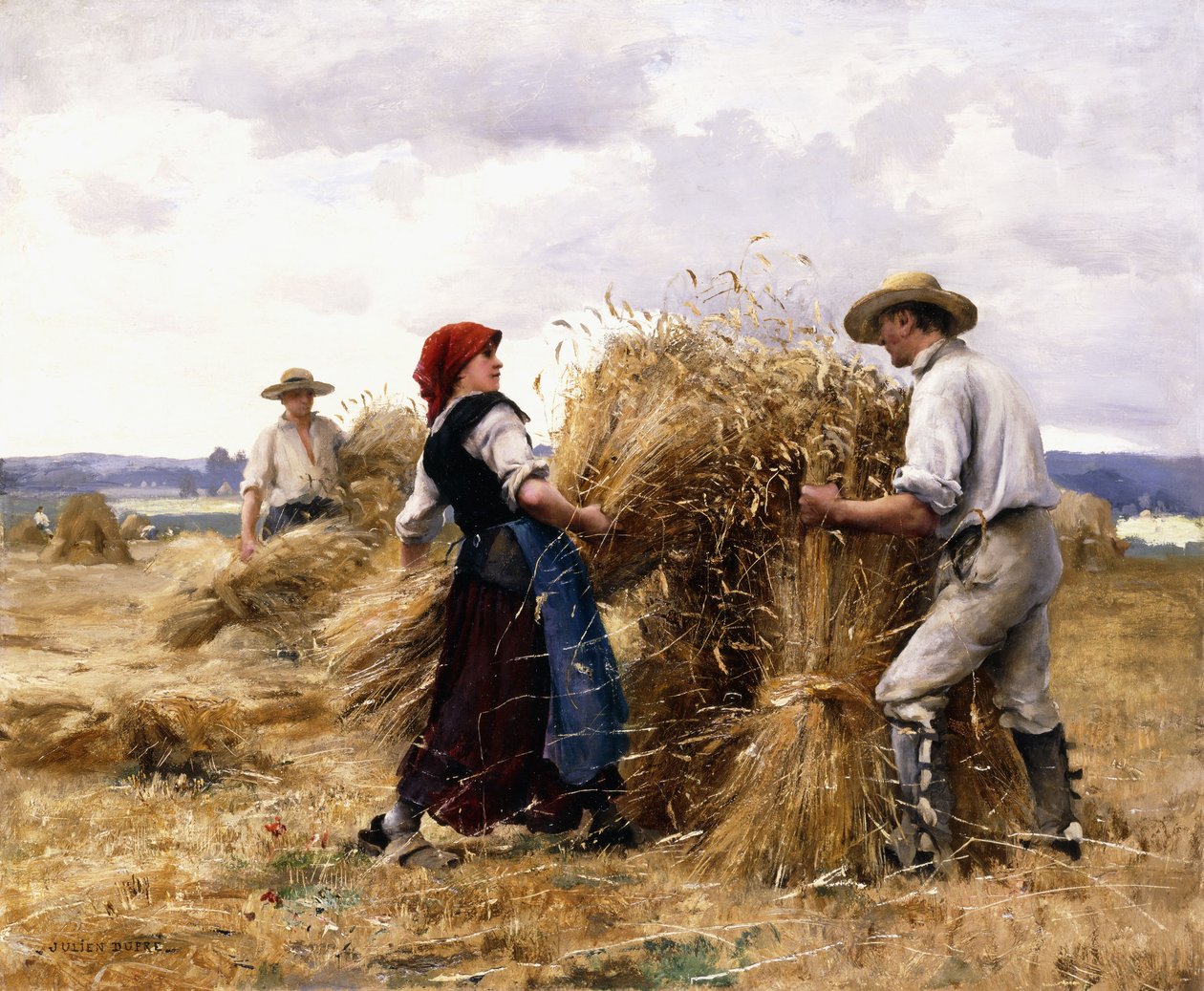 Széna rakás, alkotó: Julien Dupre