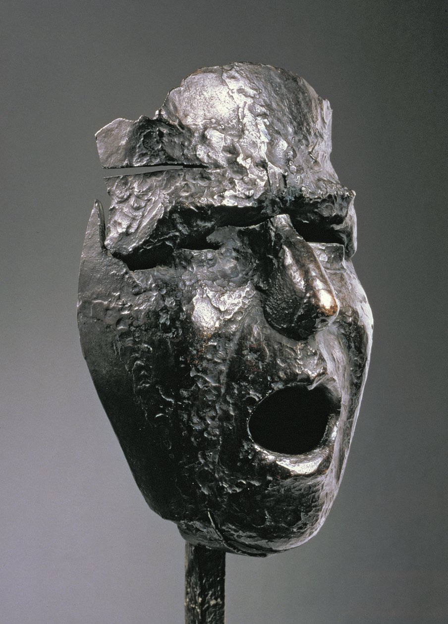 Maszk: Montserrat kiáltása, 1938-39 körül (bronz) alkotó: Julio Gonzalez