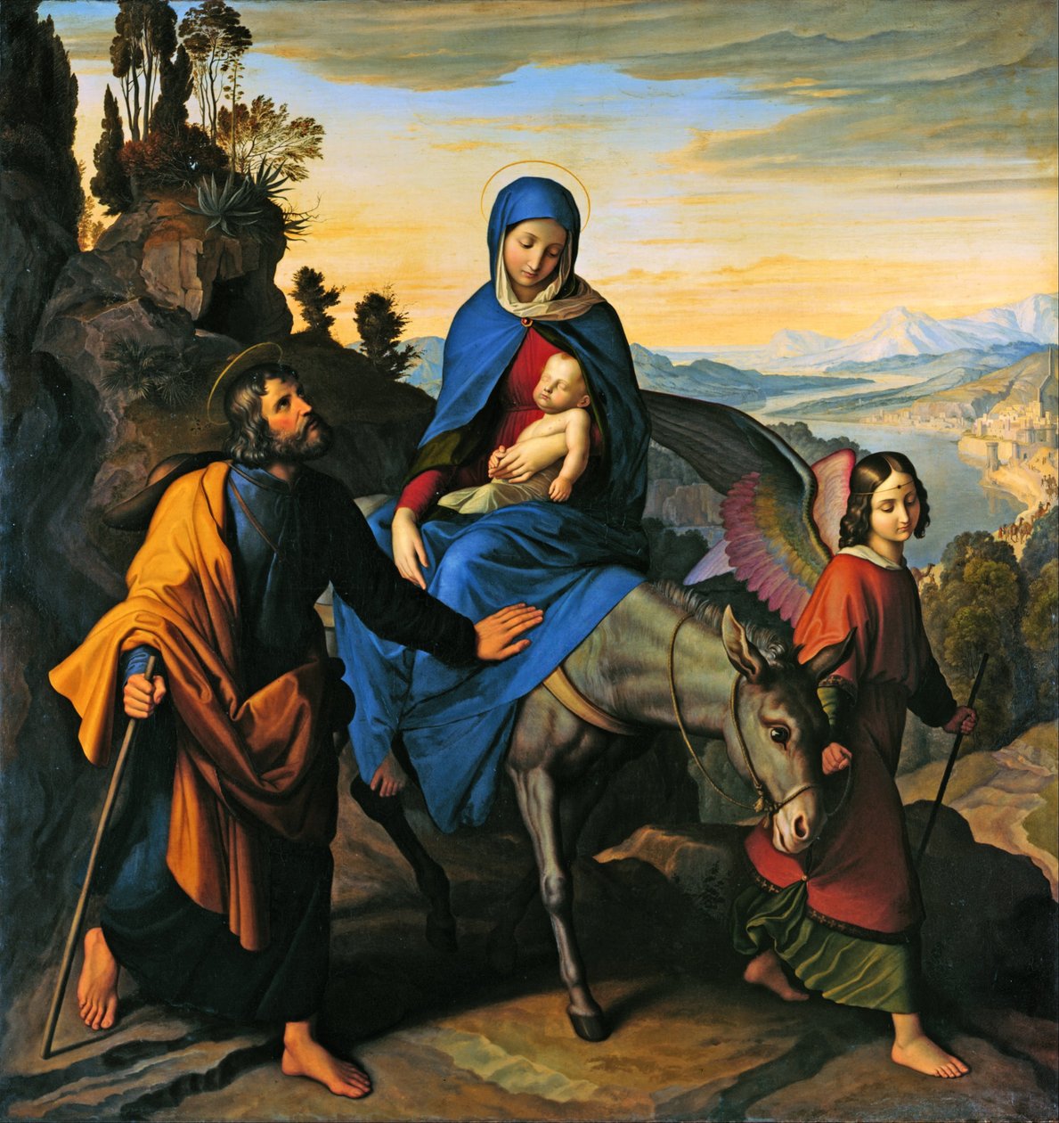 Repülés Egyiptomba alkotó: Julius Schnorr von Carolsfeld