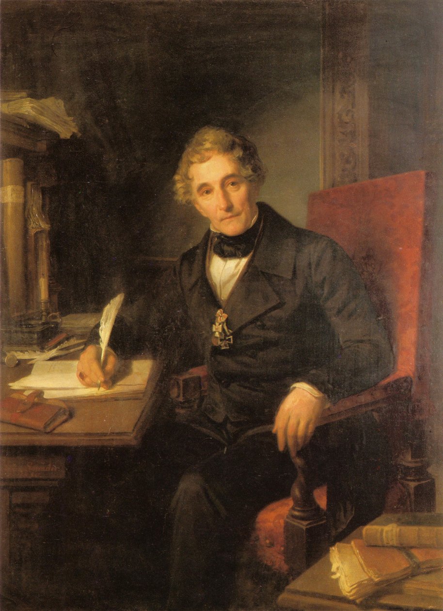 Heinrich Andreas de Cuvry (1785-1869) arcképe alkotó: Julius Schrader