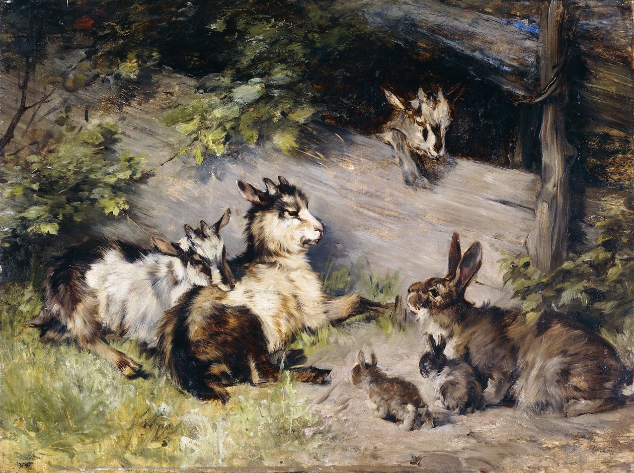 A vendégek; Die Gaste, alkotó: Julius Adam