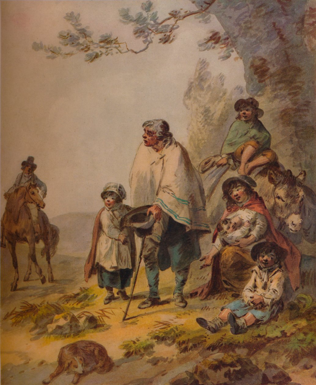 Cigány koldusok, c1795 alkotó: Julius Caesar Ibbetson