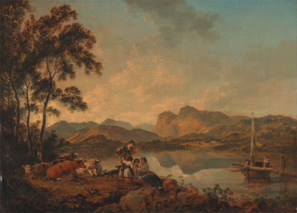 Langdale Pikes Lowoodból alkotó: Julius Caesar Ibbetson