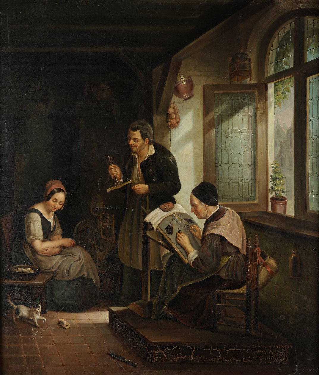Csipkeverők alkotó: Julius Ehrke