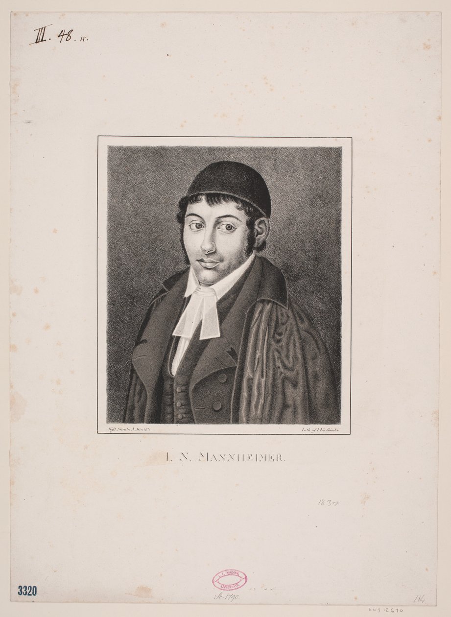 Rabbi I.N. Mannheimer alkotó: Julius Friedlænder