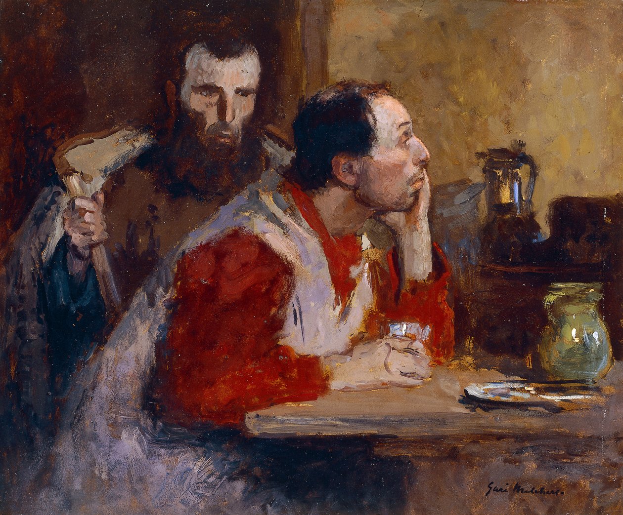 Egy kocsmában alkotó: Julius Gari Melchers