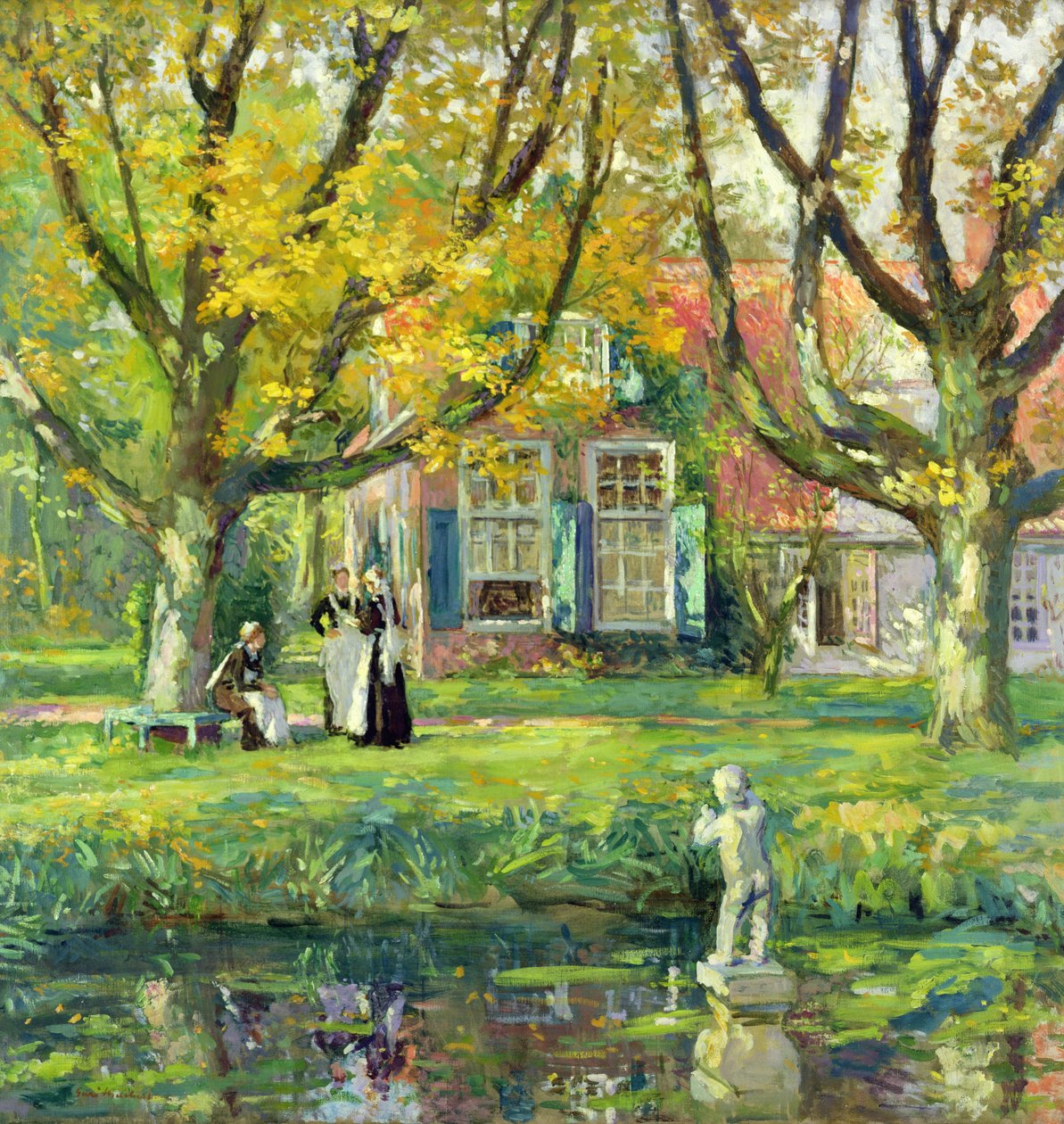 My Garden (olaj, vászon) alkotó: Julius Gari Melchers