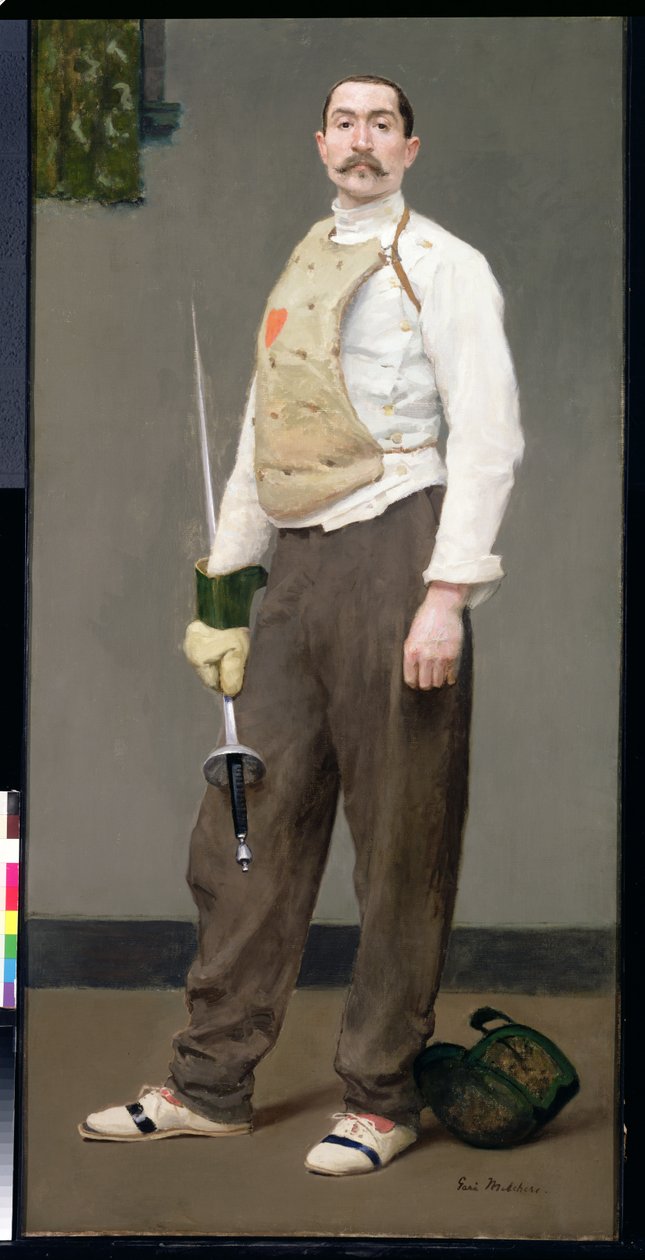 A vívómester, 1900 körül alkotó: Julius Gari Melchers