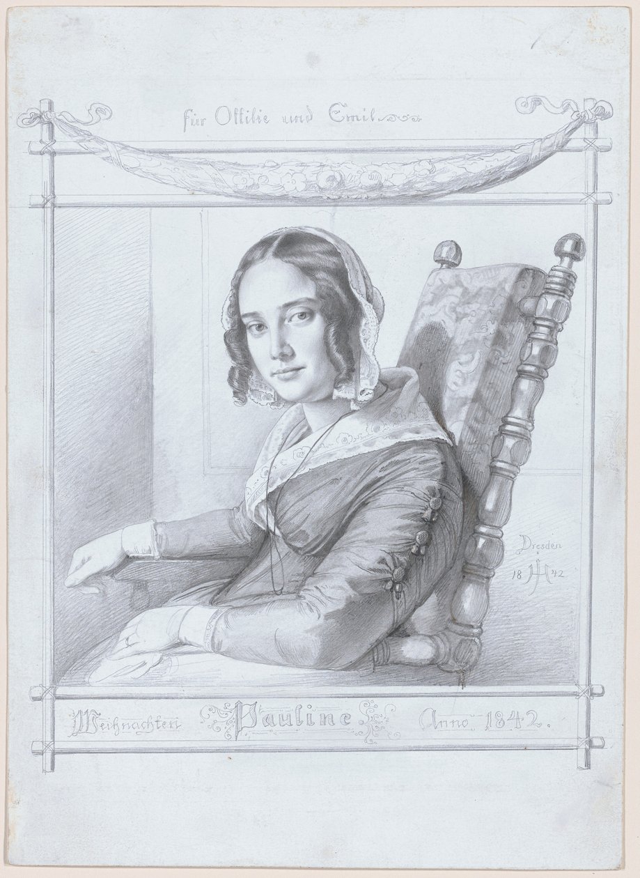 Pauline, a művész felesége alkotó: Julius Hubner