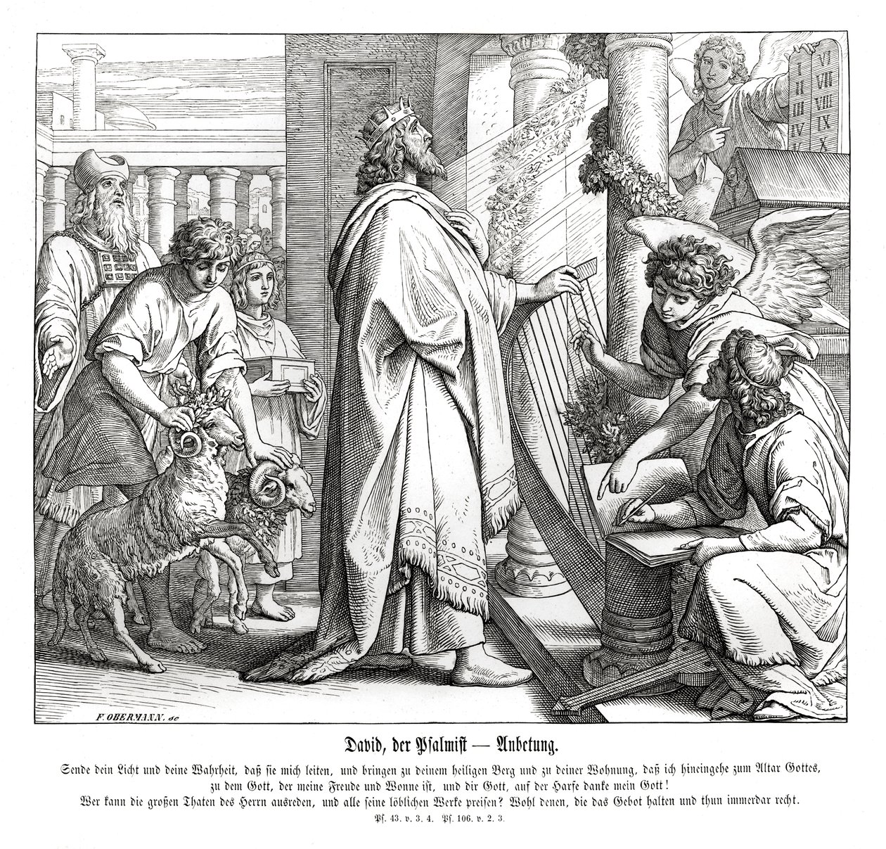 Zsoltárok – istentisztelet alkotó: Julius Schnorr von Carolsfeld