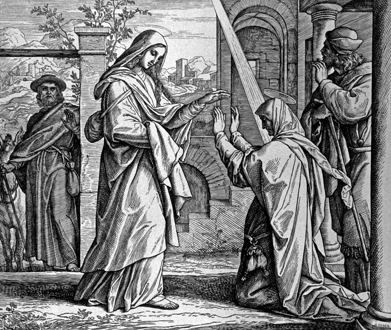 Mária látogatása alkotó: Julius Schnorr von Carolsfeld
