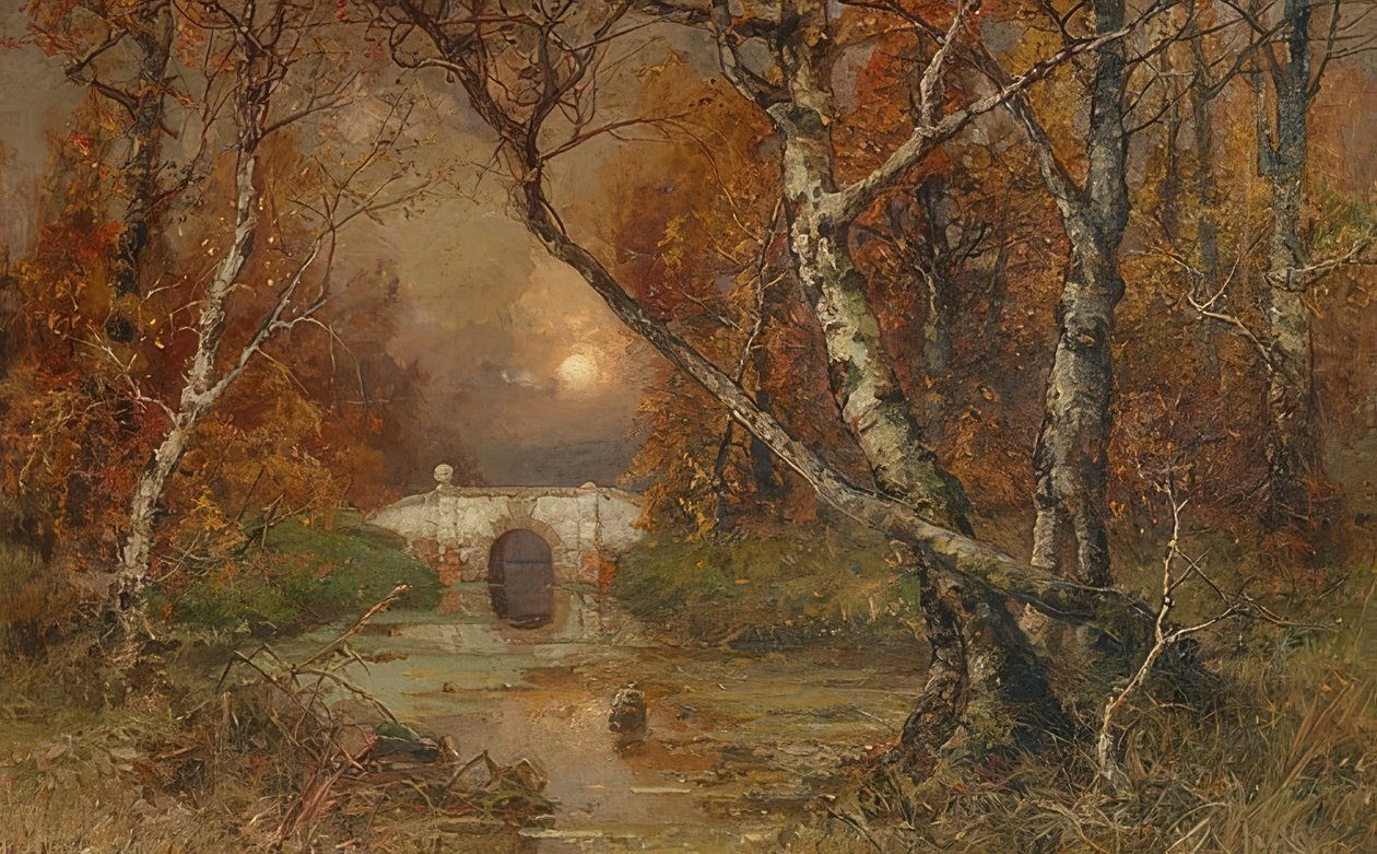 A park. 1883 alkotó: Julius Sergius von Klever