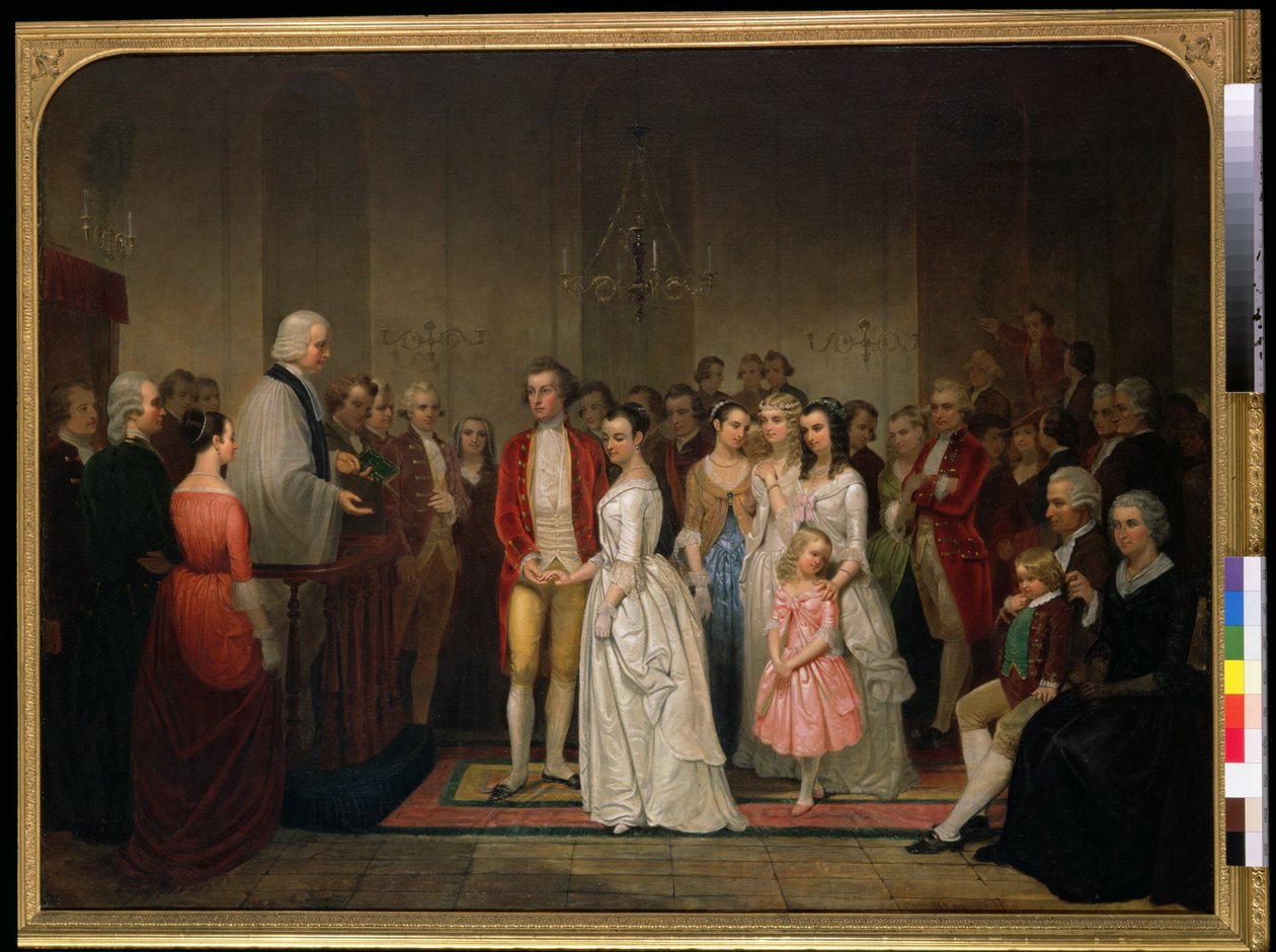 Washington házassága alkotó: Junius Brutus Stearns